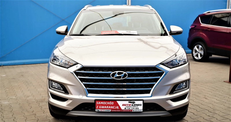 Hyundai Tucson cena 93990 przebieg: 80900, rok produkcji 2019 z Ryn małe 781